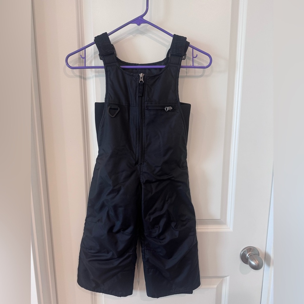 Kids Black Snow Bib Size 3T
